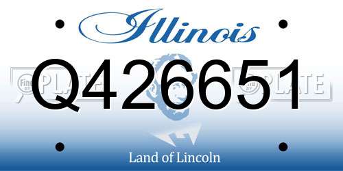 Q426651 Illinois License Plate