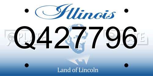 Q427796 Illinois License Plate