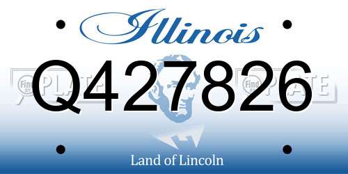 Q427826 Illinois License Plate