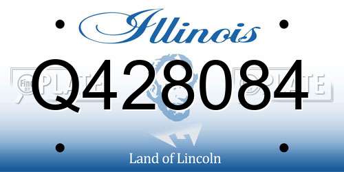 Q428084 Illinois License Plate