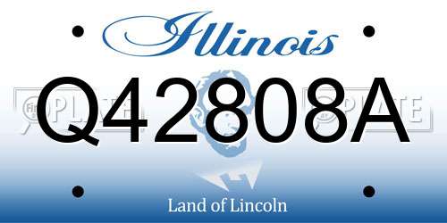 Q42808A Illinois License Plate