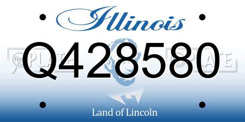 Q428580 Illinois License Plate