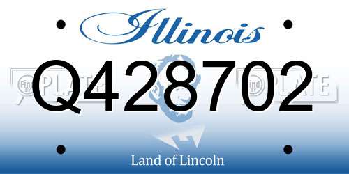 Q428702 Illinois License Plate