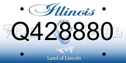 Q428880 Illinois License Plate