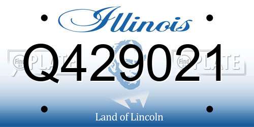 Q429021 Illinois License Plate
