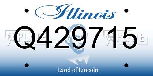 Q429715 Illinois License Plate