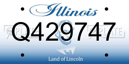 Q429747 Illinois License Plate