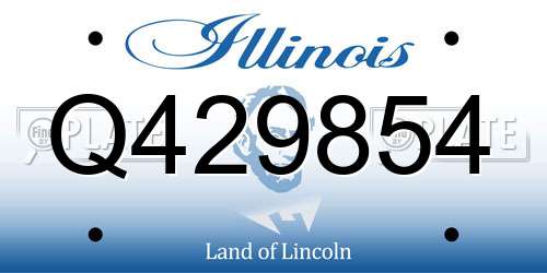 Q429854 Illinois License Plate