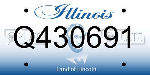 Q430691 Illinois License Plate