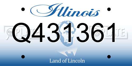 Q431361 Illinois License Plate