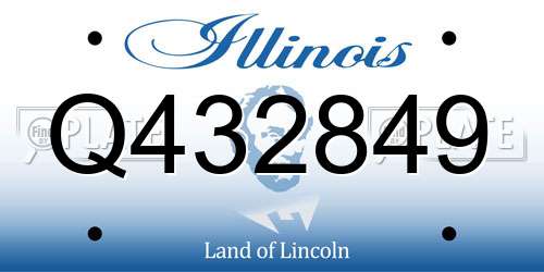 Q432849 Illinois License Plate