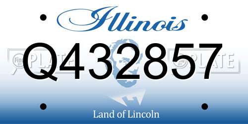 Q432857 Illinois License Plate