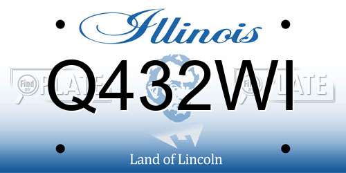 Q432WI Illinois License Plate