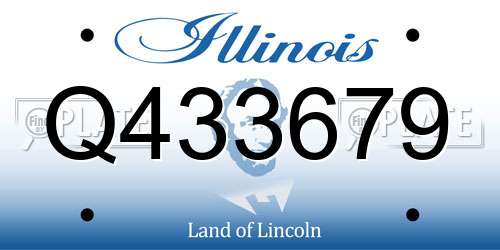 Q433679 Illinois License Plate