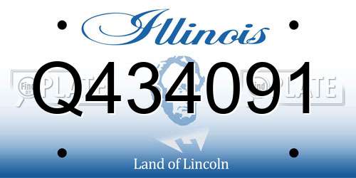Q434091 Illinois License Plate
