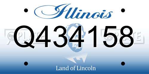 Q434158 Illinois License Plate
