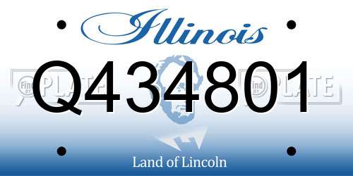 Q434801 Illinois License Plate