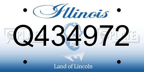 Q434972 Illinois License Plate