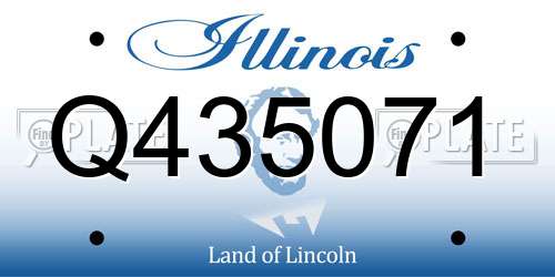 Q435071 Illinois License Plate