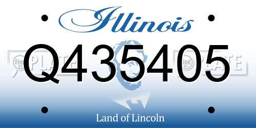 Q435405 Illinois License Plate