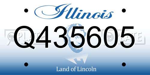 Q435605 Illinois License Plate