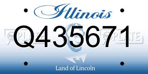 Q435671 Illinois License Plate