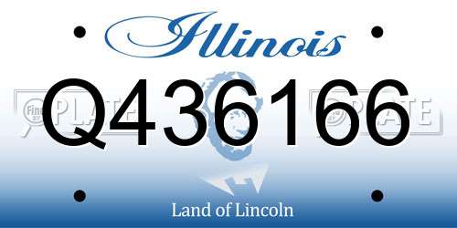 Q436166 Illinois License Plate