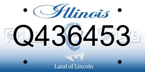 Q436453 Illinois License Plate