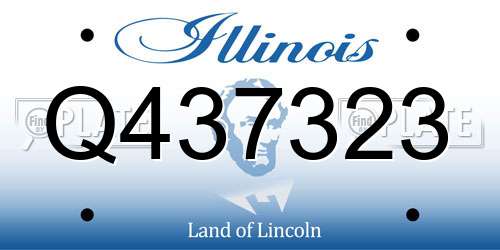 Q437323 Illinois License Plate