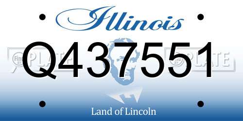 Q437551 Illinois License Plate