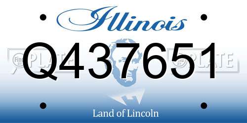 Q437651 Illinois License Plate