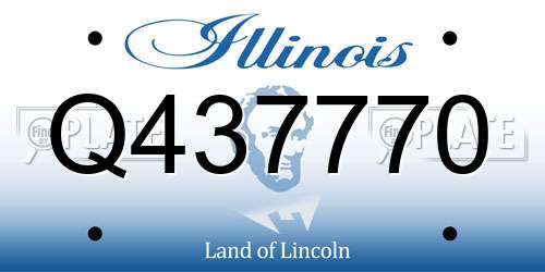 Q437770 Illinois License Plate