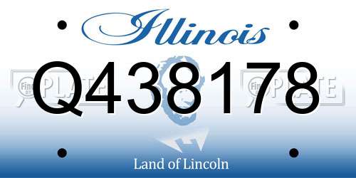 Q438178 Illinois License Plate