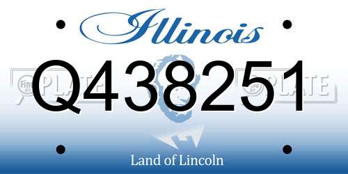 Q438251 Illinois License Plate
