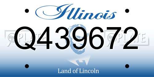 Q439672 Illinois License Plate