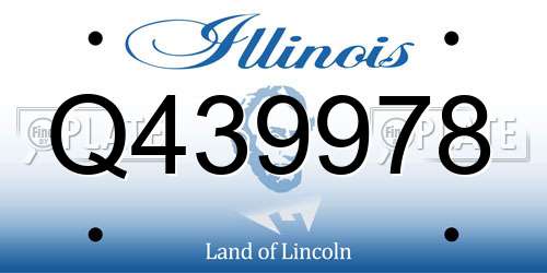 Q439978 Illinois License Plate