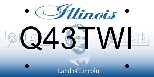 Q43TWI Illinois License Plate