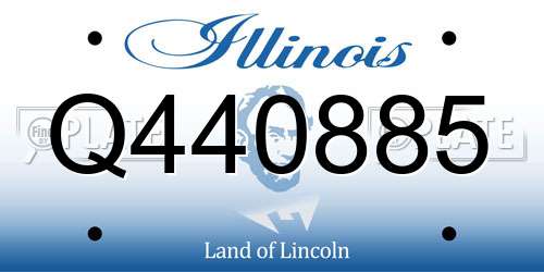 Q440885 Illinois License Plate