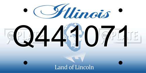 Q441071 Illinois License Plate