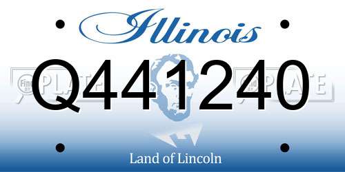 Q441240 Illinois License Plate