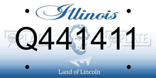 Q441411 Illinois License Plate