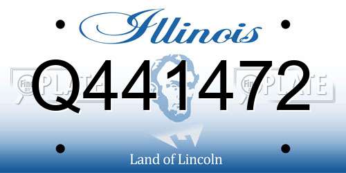 Q441472 Illinois License Plate