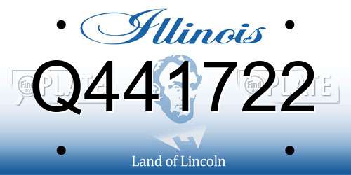 Q441722 Illinois License Plate