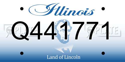 Q441771 Illinois License Plate