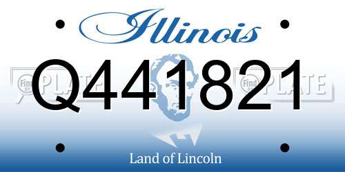 Q441821 Illinois License Plate