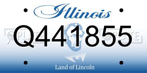 Q441855 Illinois License Plate