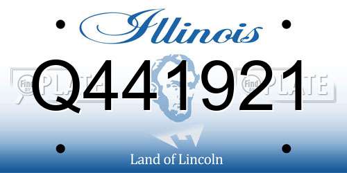 Q441921 Illinois License Plate