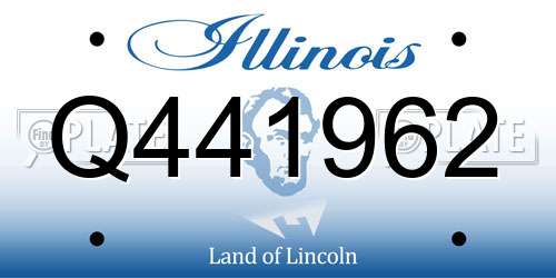 Q441962 Illinois License Plate