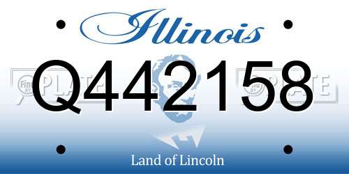 Q442158 Illinois License Plate