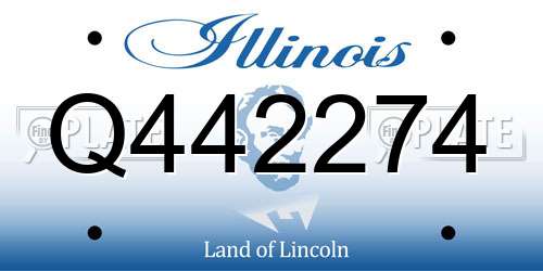 Q442274 Illinois License Plate